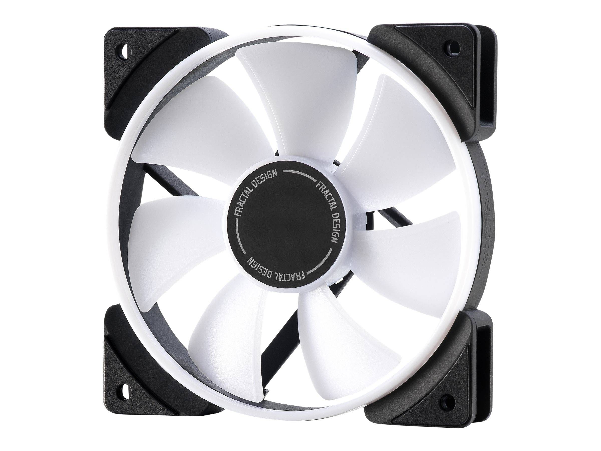 Fractal Design Prisma AL-12 PC-Gehäuse-Lüfter Schwarz, Weiß (B x H x T) 120 x 120 x 25mm