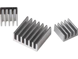 Joy-it RB-heatsink Kühlkörper-Set Passend für (Entwicklungskits): Raspberry Pi, Banana Pi Silber