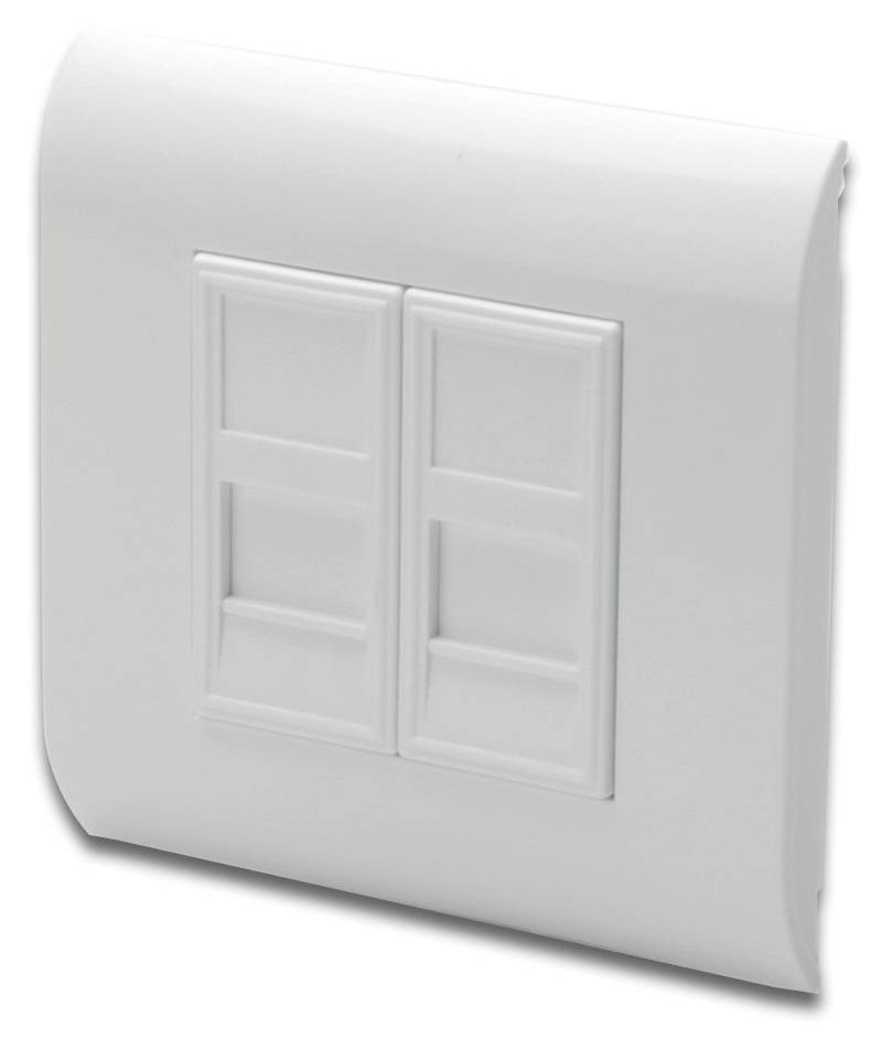 Digitus DN-93802 Keystone-Halterung 2-fach Weiß