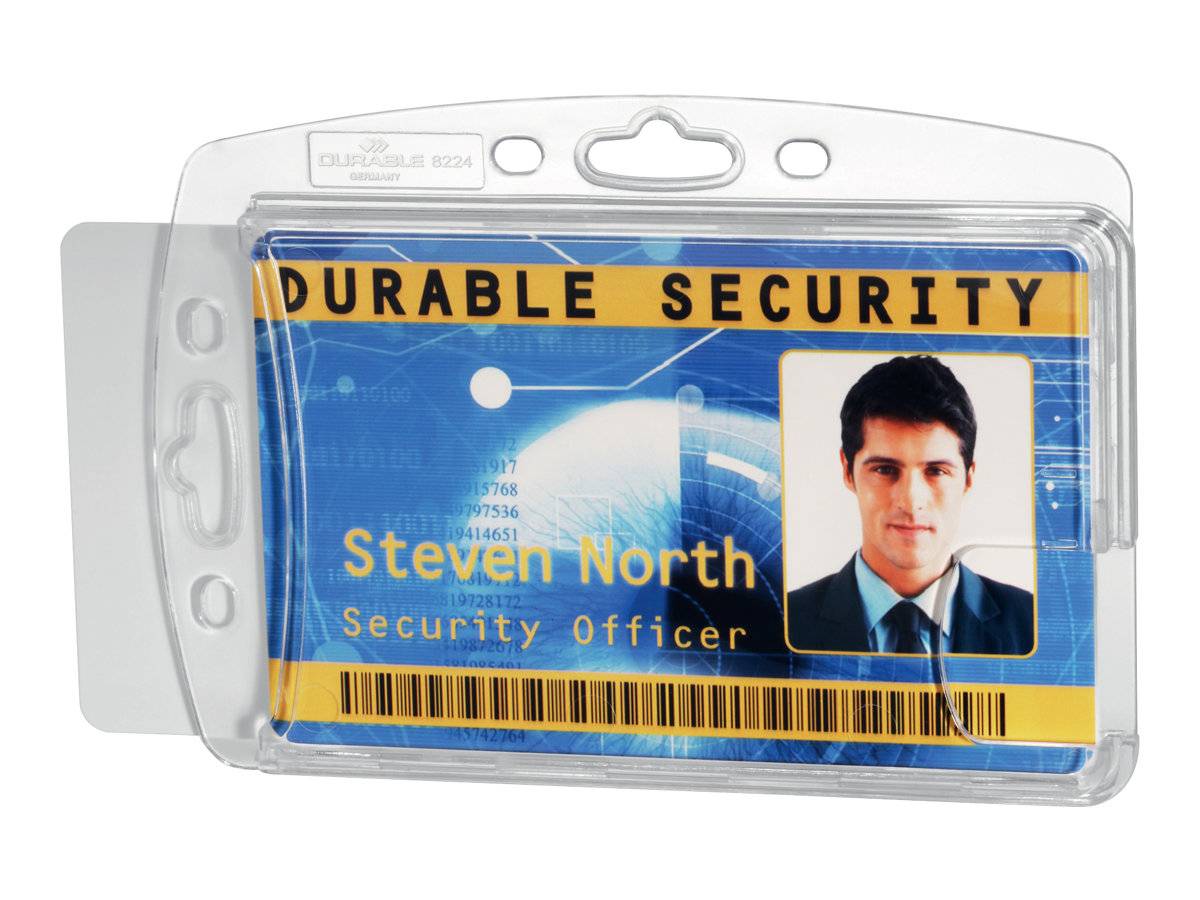 Durable - Kartenhalter - für 54 x 85mm - durchsichtig (Packung mit 10)