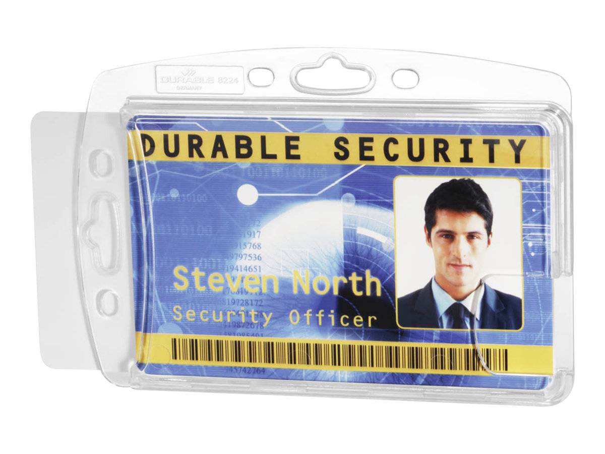 Durable - Kartenhalter - für 54 x 85mm - durchsichtig (Packung mit 10)