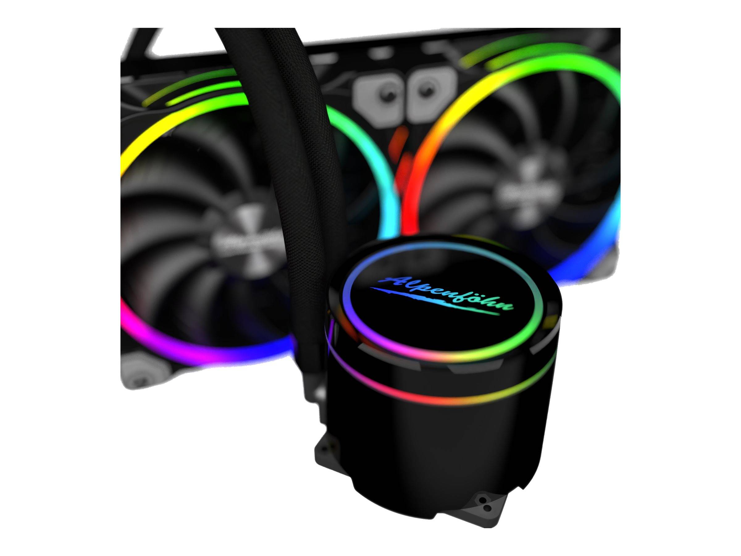 Alpenföhn Gletscherwasser - Prozessor-Flüssigkeitskühlsystem - (für: LGA1156, AM2, AM2+, LGA1366, AM3, LGA1155, AM3+, LG