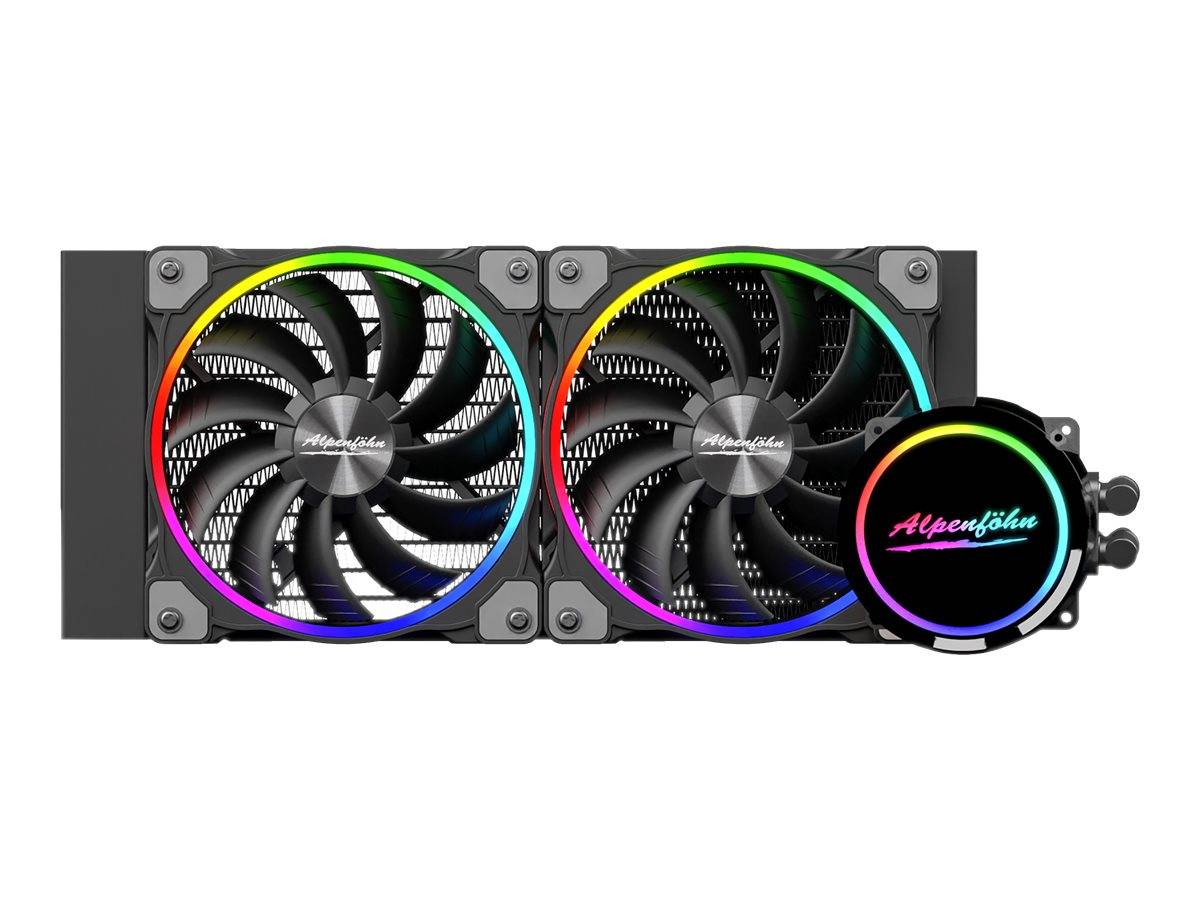 Alpenföhn Gletscherwasser - Prozessor-Flüssigkeitskühlsystem - (für: LGA1156, AM2, AM2+, LGA1366, AM3, LGA1155, AM3+, LG