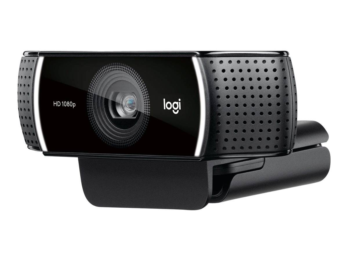 Logitech C922 Pro Stream Full HD-Webcam 1920 x 1080 Pixel Standfuß, Klemm-Halterung