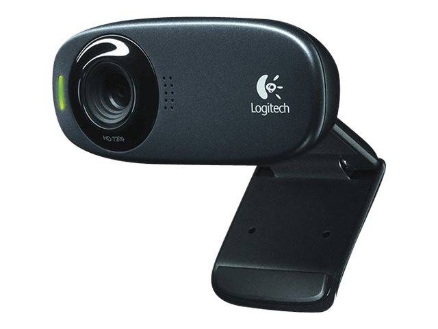 Logitech C310 HD-Webcam 1280 x 720 Pixel Standfuß, Klemm-Halterung