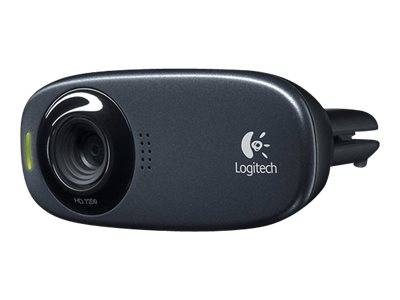Logitech C310 HD-Webcam 1280 x 720 Pixel Standfuß, Klemm-Halterung