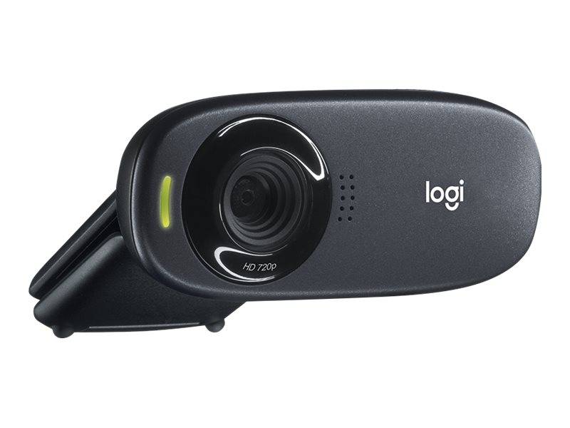 Logitech C310 HD-Webcam 1280 x 720 Pixel Standfuß, Klemm-Halterung