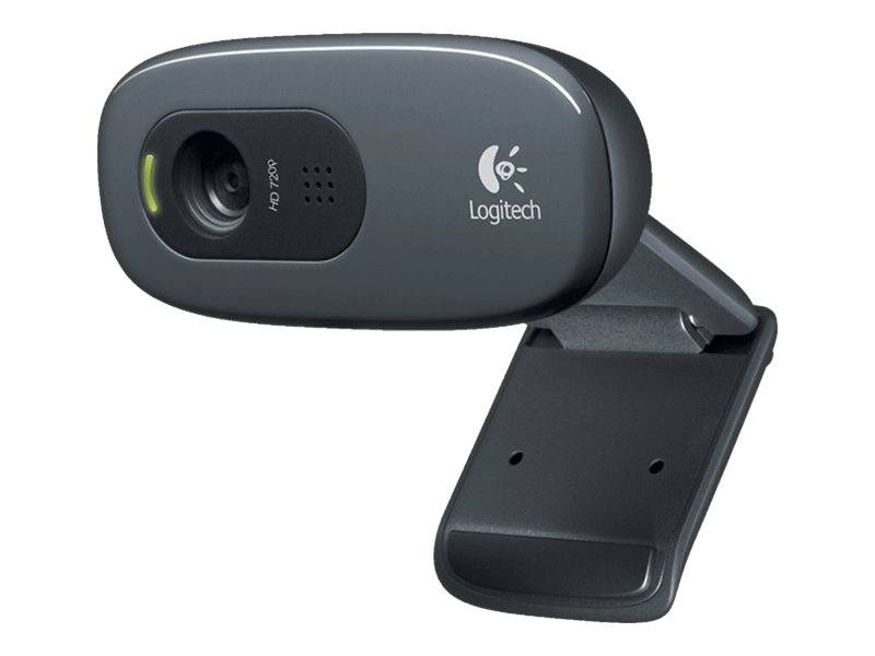 Logitech C270 HD-Webcam 1280 x 720 Pixel Standfuß, Klemm-Halterung