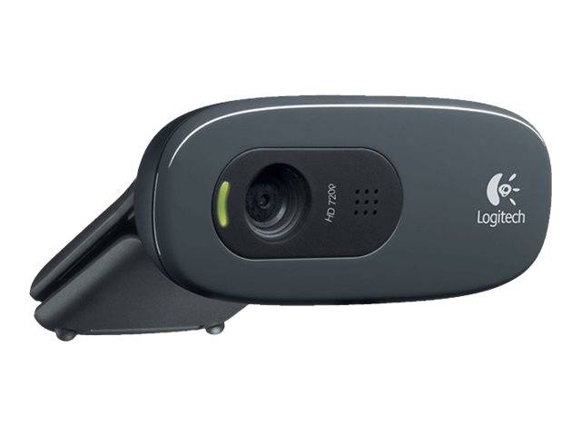 Logitech C270 HD-Webcam 1280 x 720 Pixel Standfuß, Klemm-Halterung