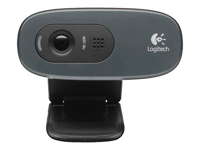 Logitech C270 HD-Webcam 1280 x 720 Pixel Standfuß, Klemm-Halterung