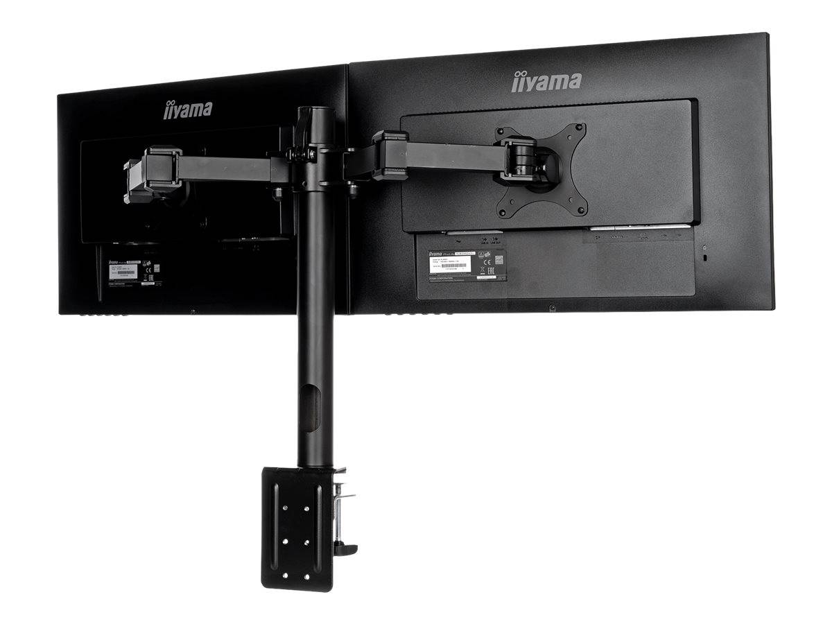 Iiyama DS1002C-B1 2fach Monitor-Tischhalterung Schwarz Neigbar