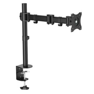 LogiLink BP0021 1fach Monitor-Tischhalterung 33,0 cm (13") - 68,6 cm (27") Schwarz Neigbar, Schwenkbar