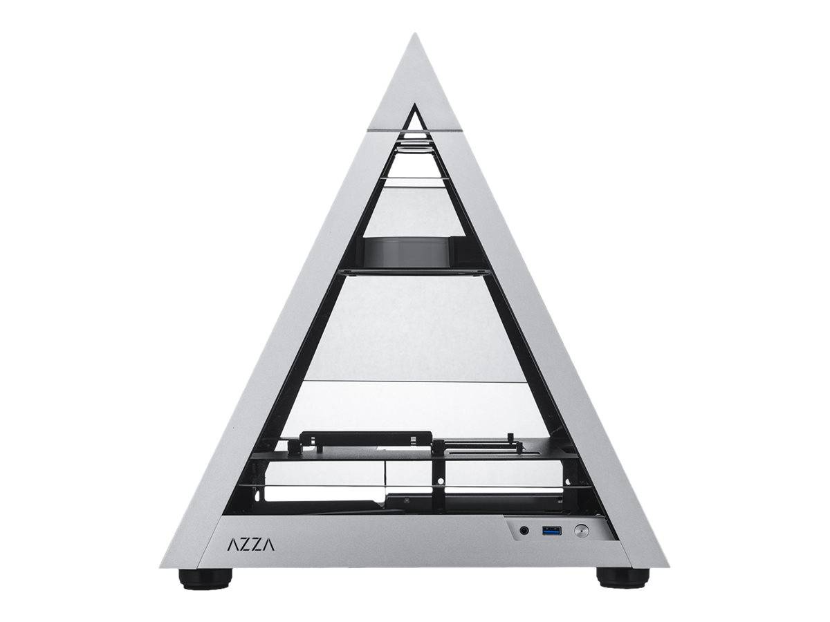 AZZA Pyramid Mini Benchtable PC-Gehäuse Aluminium, Schwarz