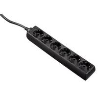 Hama Distribution Panel 6-Way 45° Verlängerungsschnur Wechselstrom 230 V Ausgangsanschlüsse: 6 1.4 m Schwarz Packung mit 15