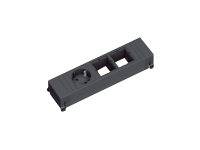 Bachmann 916.061 Steckdosenleiste ohne Schalter Aluminium, Schwarz Schutzkontakt