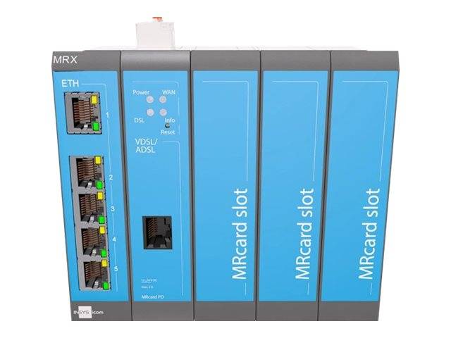 Insys MRX-5 DSL (AnnexJ/B) Modularer DSL-Router RS 485, RS 232, Ethernet 12 V/DC, 24 V/DC