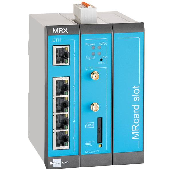 INSYS icom MRX MRX3 LTE - Router - WWAN 5-Port-Switch