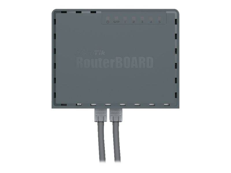 Mikrotik RouterBOARD hEX S - Router - 4-Port-Switch - GigE - WAN-Ports: 2