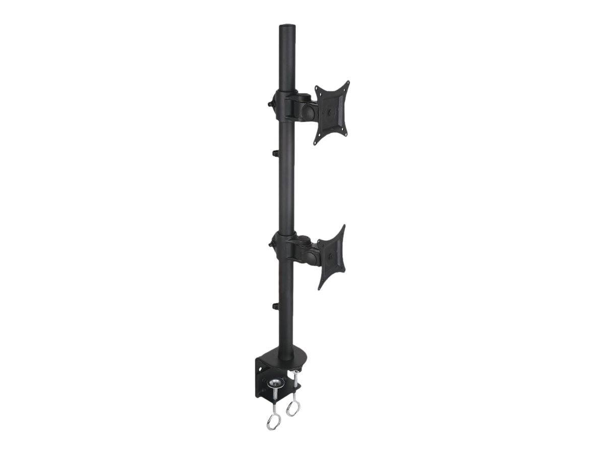 TECHly - Befestigungskit für 2 Monitore - Schwarz - Bildschirmgröße: 33-68.6 cm (13"-27")