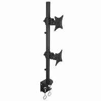 TECHly - Befestigungskit für 2 Monitore - Schwarz - Bildschirmgröße: 33-68.6 cm (13"-27")