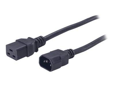 APC Strom Anschlusskabel [1x Kaltgeräte-Buchse C19 - 1x Kaltgeräte-Stecker C14] 2.00 m Schwarz