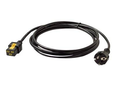 APC Strom Anschlusskabel [1x Kaltgeräte-Buchse C19 - 1x Schutzkontakt-Stecker] 3.00 m Schwarz
