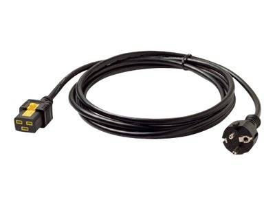 APC Strom Anschlusskabel [1x Kaltgeräte-Buchse C19 - 1x Schutzkontakt-Stecker] 3.00 m Schwarz