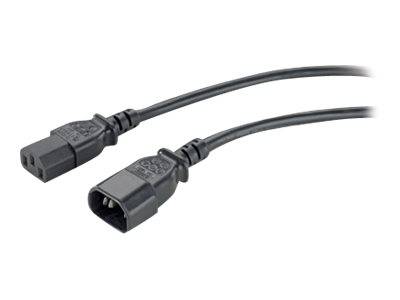 APC Strom Anschlusskabel [1x Kaltgeräte-Buchse C13 - 1x Kaltgeräte-Stecker C14] 0.61 m Schwarz