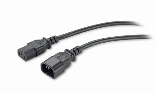 APC Strom Anschlusskabel [1x Kaltgeräte-Buchse C13 - 1x Kaltgeräte-Stecker C14] 0.61 m Schwarz
