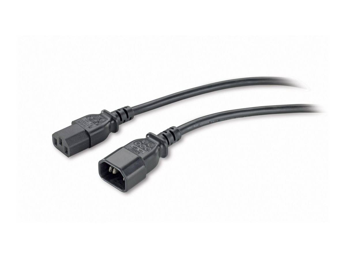 APC Strom Anschlusskabel [1x Kaltgeräte-Buchse C13 - 1x Kaltgeräte-Stecker C14] 0.61 m Schwarz