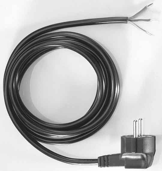 Bachmann 304.185 Strom Anschlusskabel Schwarz 3.00 m