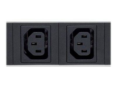 Intellinet 163651 19 Zoll Netzwerkschrank-Steckdosenleiste 1 HE Kaltgeräte-Steckdose C13 10A Festeinbau Geeignet für Schranktiefe: ab 300 mm Schwa