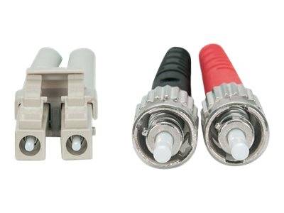 Intellinet 751117 Glasfaser LWL Anschlusskabel 1.00m Türkis [1x ST-Stecker - 1x LC-Stecker] 50/125 µ Multimode OM3
