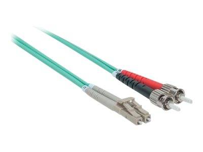 Intellinet 751117 Glasfaser LWL Anschlusskabel 1.00m Türkis [1x ST-Stecker - 1x LC-Stecker] 50/125 µ Multimode OM3