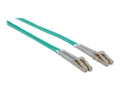 Intellinet 750134 Glasfaser LWL Anschlusskabel 2.00m Türkis [1x LC-Stecker - 1x LC-Stecker] 50/125 µ Multimode OM3