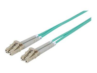 Intellinet 750134 Glasfaser LWL Anschlusskabel 2.00m Türkis [1x LC-Stecker - 1x LC-Stecker] 50/125 µ Multimode OM3