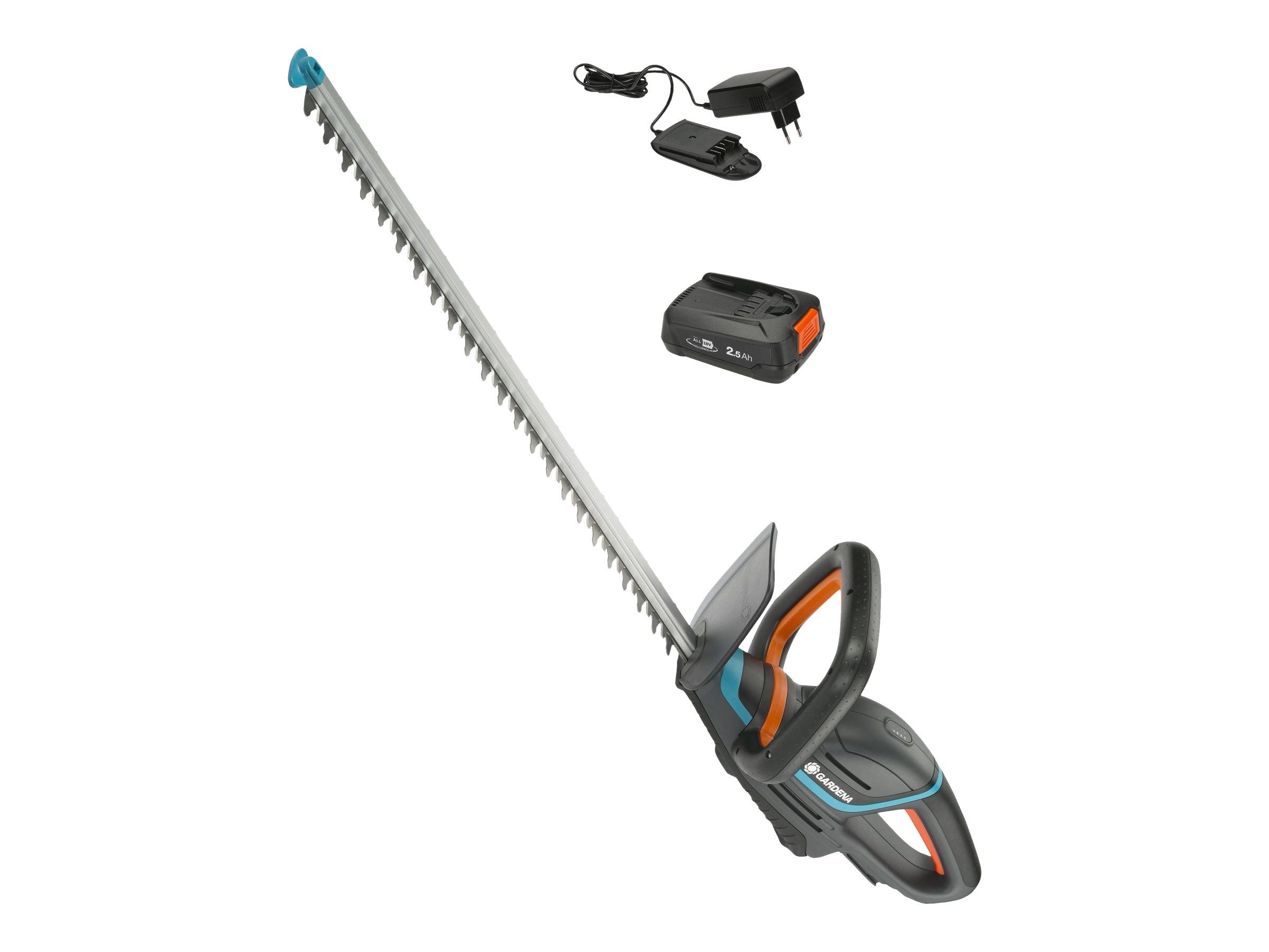 GARDENA ComfortCut 60 18V-P4A Ready-To-Use Set Akku Heckenschere inkl. Akku, inkl. Ladegerät 18 V