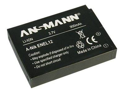Ansmann EN-EL12 Kamera-Akku ersetzt Original-Akku (Kamera) EN-EL12 3.7 V 1050 mAh