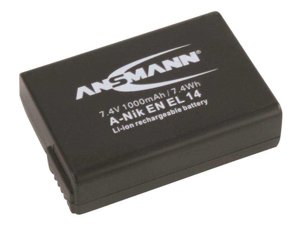 Ansmann EN-EL14 Kamera-Akku ersetzt Original-Akku (Kamera) EN-EL14 7.4 V 1050 mAh