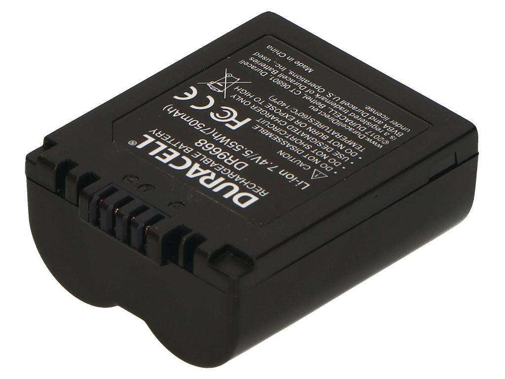 Duracell CGA-S006 Kamera-Akku ersetzt Original-Akku (Kamera) CGR-S006E/1B, CGR-S006E, CGR-S006, CGA-S006, DMW-BMA7 7.4 V 700 mAh