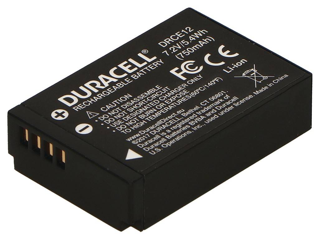 Duracell LP-E12 Kamera-Akku ersetzt Original-Akku (Kamera) LP-E12 7.4 V 800 mAh