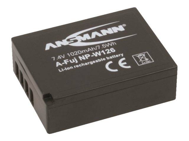 Ansmann NP-W126 Kamera-Akku ersetzt Original-Akku (Kamera) NP-W126 7.4 V 1000 mAh