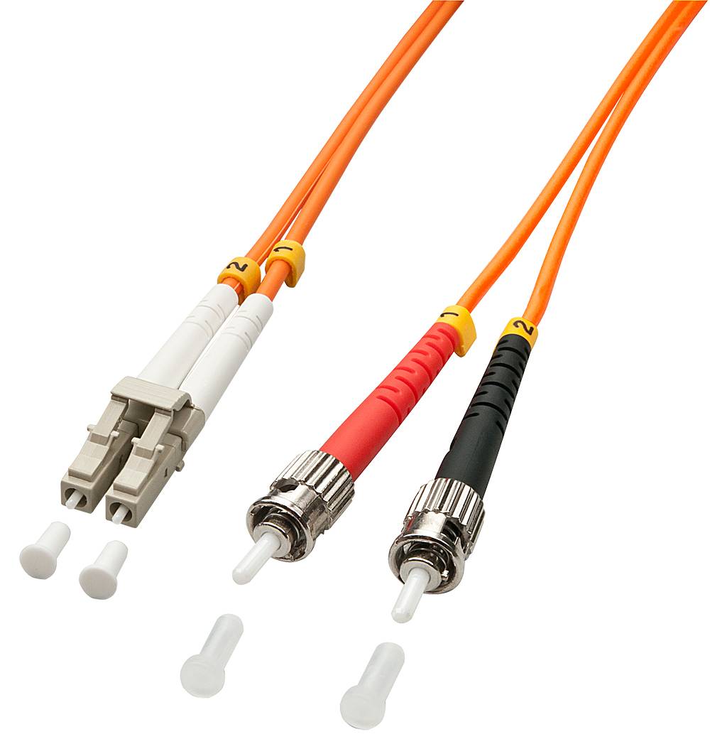 LINDY 46491 Glasfaser LWL Anschlusskabel Multimode OM2 2.00 m