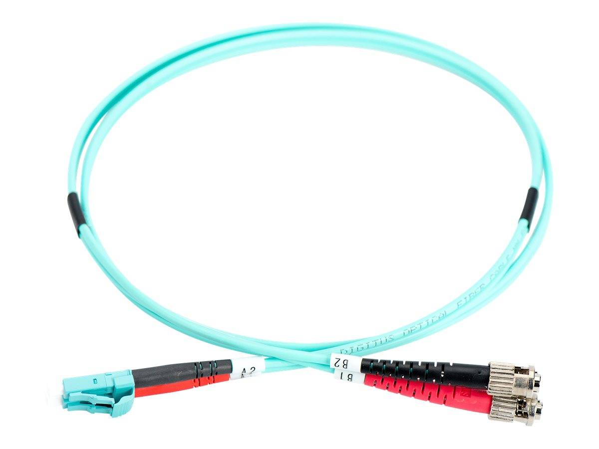Digitus DK-2531-03/3 Glasfaser LWL Anschlusskabel [1x LC-Stecker - 1x ST-Stecker] 50/125 µ Multimode OM3 3.00 m