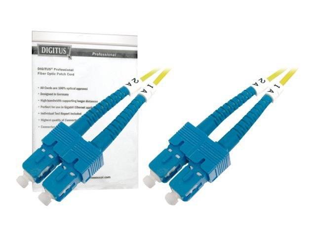Digitus DK-2922-10 Glasfaser LWL Anschlusskabel [1x SC-Stecker - 1x SC-Stecker] 9/125 µ Singlemode OS2 10.00 m