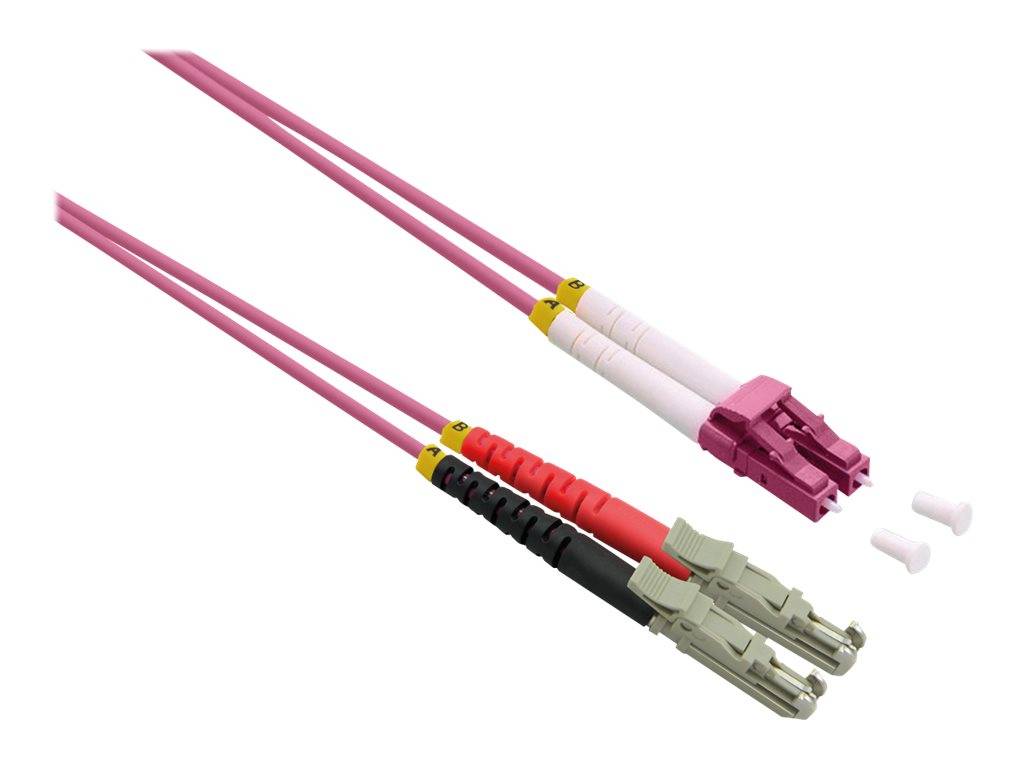 Roline 21.15.9472 Glasfaser LWL Anschlusskabel 2.00 m Violett [1x LSH-Stecker - 1x LC-Stecker] 50/125 µ Multimode OM4