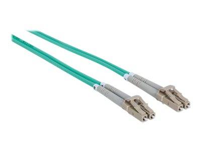 Intellinet 750868 Glasfaser LWL Anschlusskabel 1.00m Türkis [1x LC-Stecker - 1x LC-Stecker] 50/125 µ Multimode OM3
