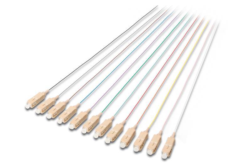 Digitus DK-25221-02-4 Glasfaser LWL Anschlusskabel [1x SC-Stecker - 1x offene Kabelenden] 50/125 µ Multimode OM4 2.00 m