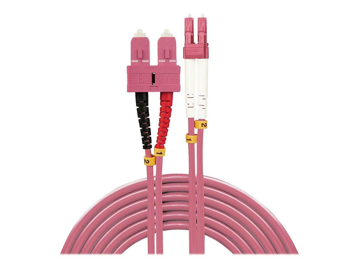 LINDY 46363 Glasfaser LWL Anschlusskabel Multimode OM4 5.00 m