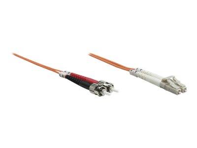 Intellinet 470414 Glasfaser LWL Anschlusskabel 2.00m Orange [1x LC-Stecker - 1x ST-Stecker] 50/125 µ Multimode OM2